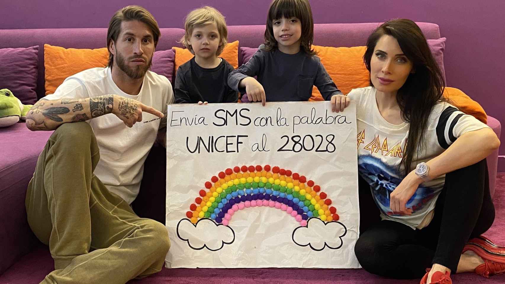 Sergio Ramos junto a su familia /REDES
