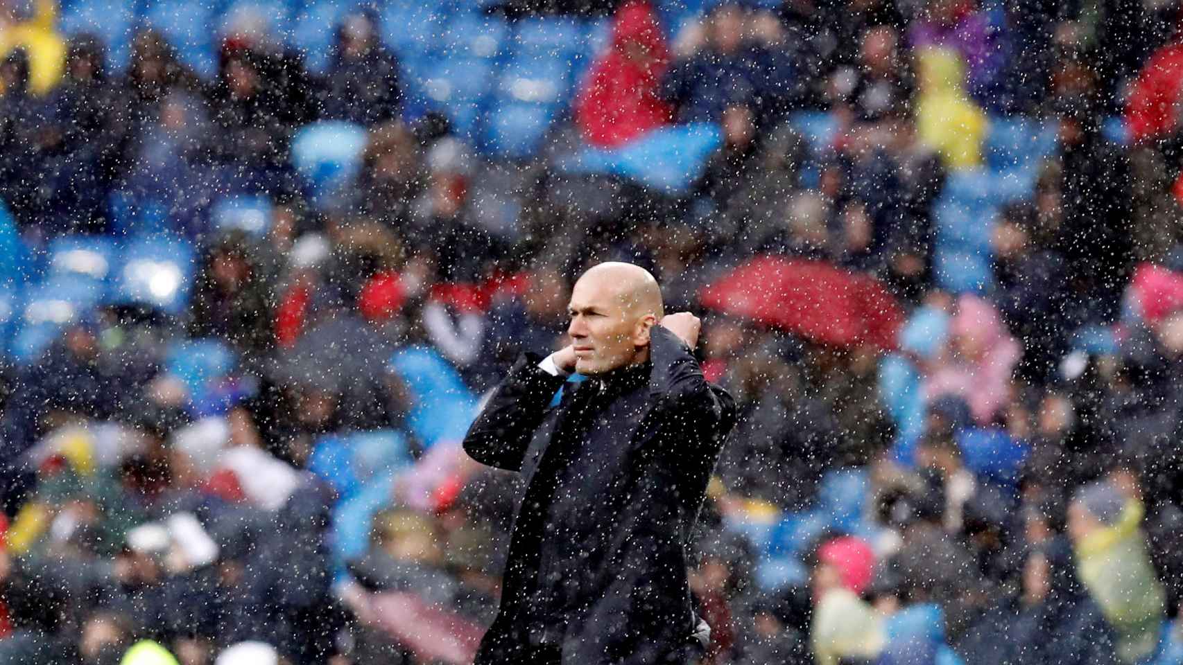 Zidane en el encuentro del pasado sábado frente al Eibar / EFE