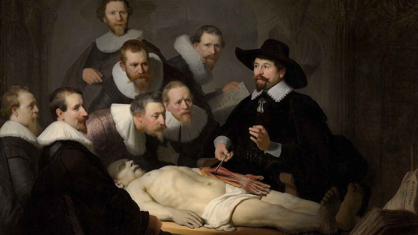 'Lección de anatomía del Dr. Nicolaes Tulp' (1632), un óleo de Rembrandt