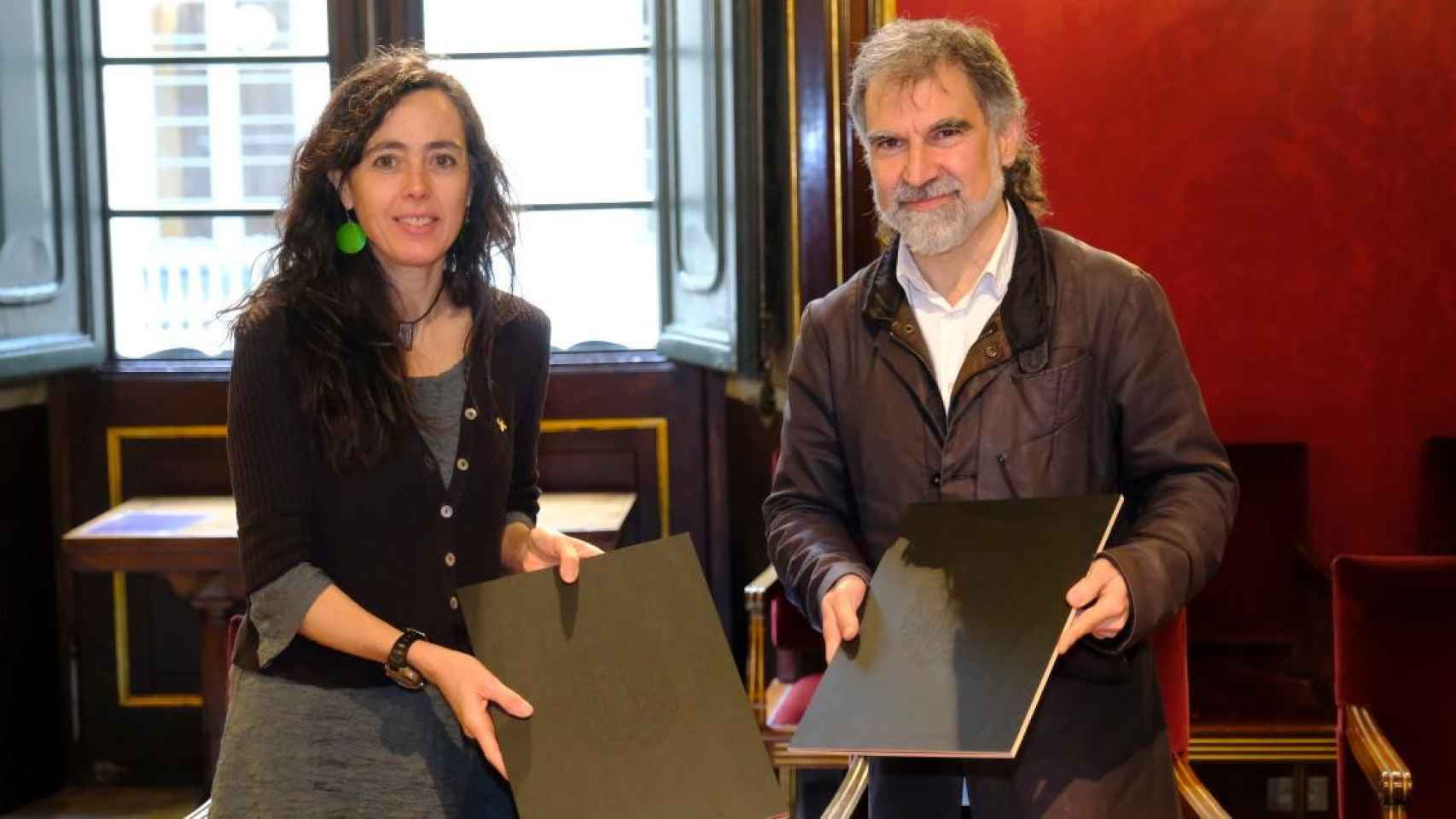 Mònica Roca (Cambra) y Jordi Cuixart (Òmnium) / CAMBRA