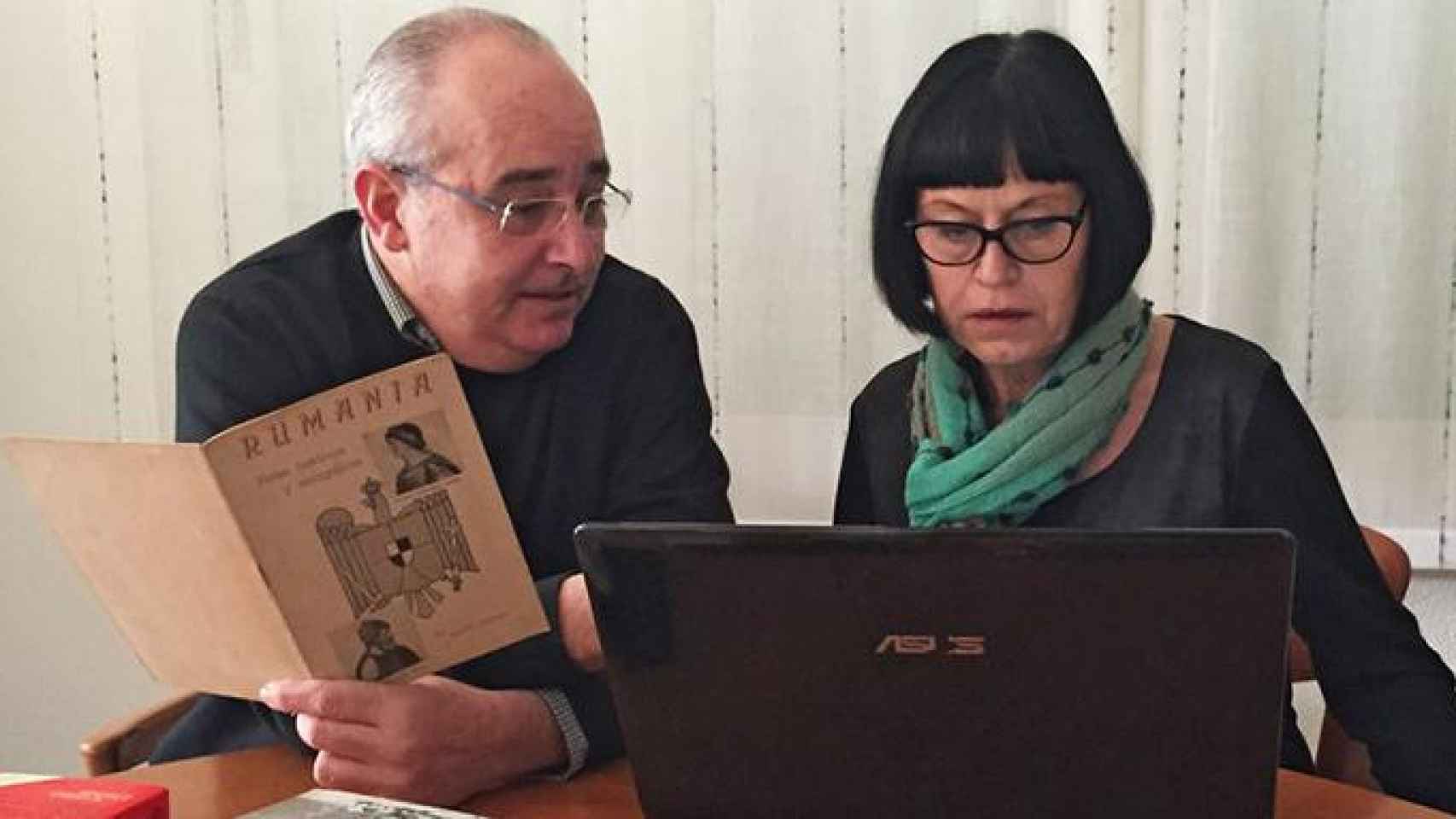 El consejero de Enseñanza, Josep Bargalló, y su esposa Montserrat Palau / SAPIENS