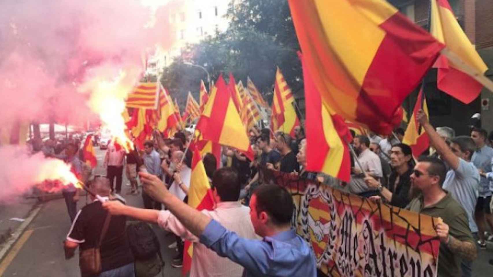 Una foto de archivo de una manifestación convocada por la plataforma 'Por España me atrevo'