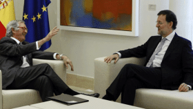 Xavier Trias, exalcalde de Barcelona, y Mariano Rajoy, presidente del Gobierno / EFE