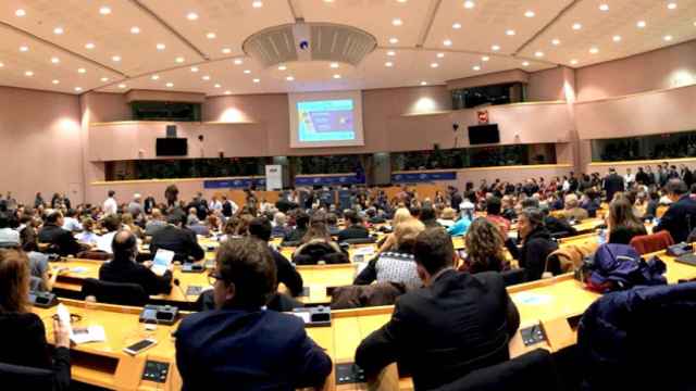 Sala de la Eurocámara donde se ha tenido lugar la conferencia / CG