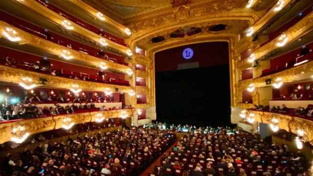 Una obra en el Gran Teatro del Liceu de Barcelona durante la pandemia del coronavirus / EP