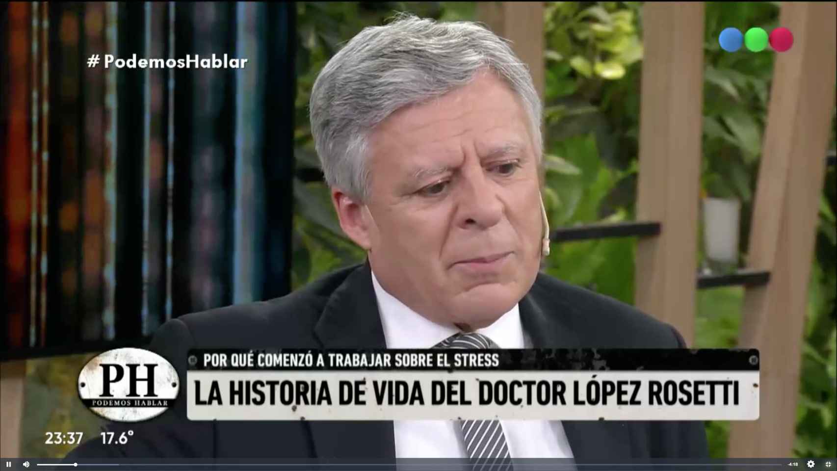 El doctor López Rosetti relató los efectos que el estrés tuvo en su salud / PODEMOS HABLAR