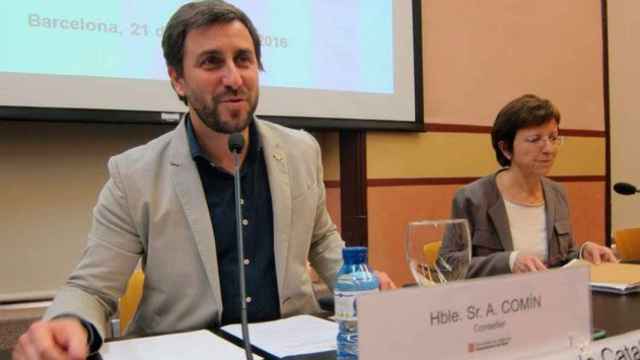 Toni Comín, consejero catalán de Salud, en una comparecencia en la sede de la Consejería / CG