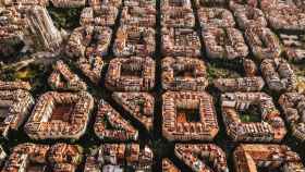 Imagen aérea del Eixample de Barcelona / CG