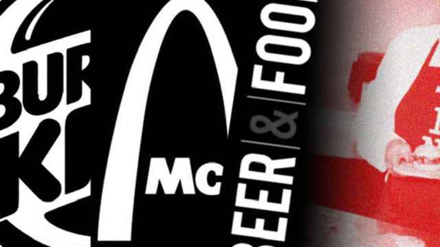 Logos de McDonald's, Burger King y Beer & Food / FOTOMONTAJE CG