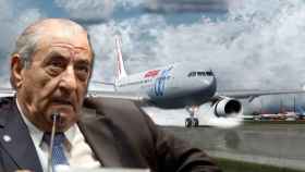 Juan José Hidalgo, expresidente de Globalia, y un avión de Air Europa, la aerolínea del grupo que cometió el fraude / CG
