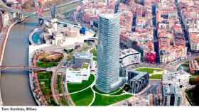 Vista aérea de la torre Iberdrola en Bilbao / EFE