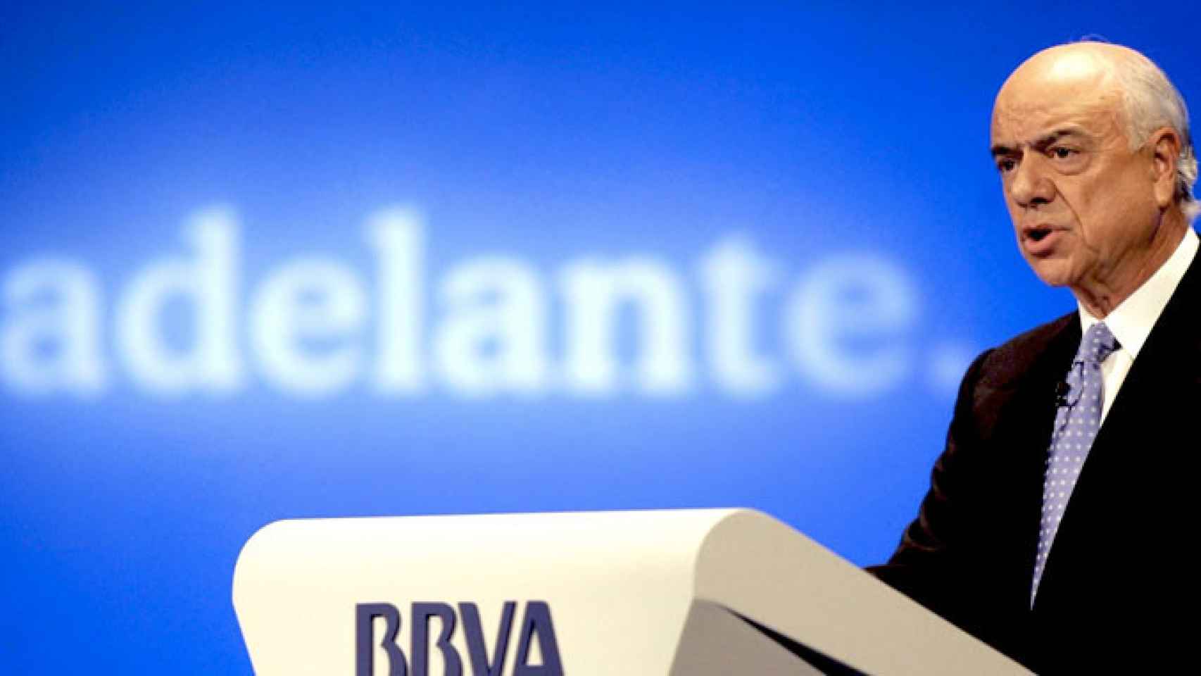 Francisco González, presidente del BBVA en una imagen de archivo en la presentación de resultados de 2014 / EFE