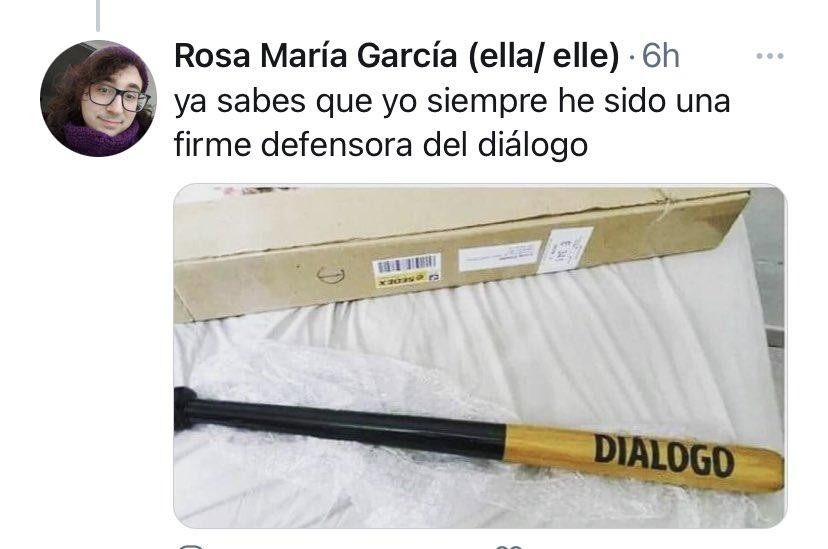 El tuit de Rosa María al que hace referencia Lucía Etxebarría / TWITTER