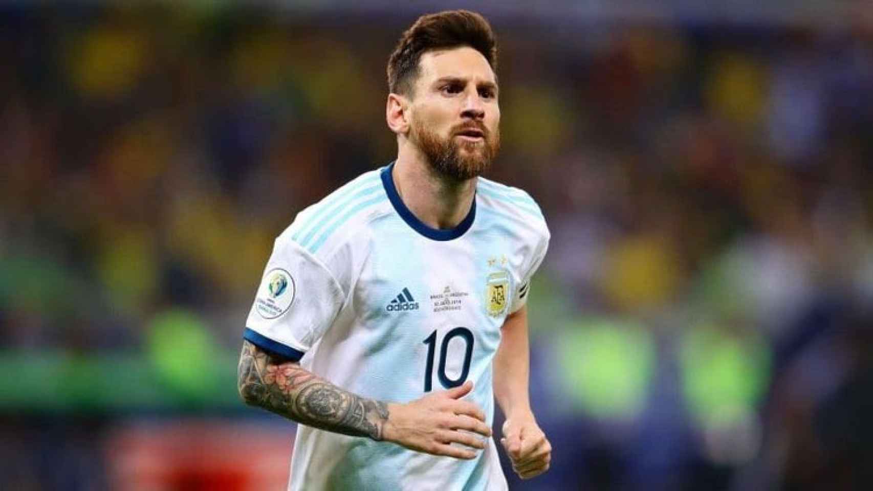 Leo Messi en un partido con la selección de Argentina /REDES