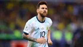 Leo Messi en un partido con la selección de Argentina /REDES