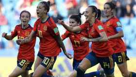 Una foto de las jugadoras de la selección española celebrando un tanto de Jenni Hermoso ante Sudáfrica / Instagram