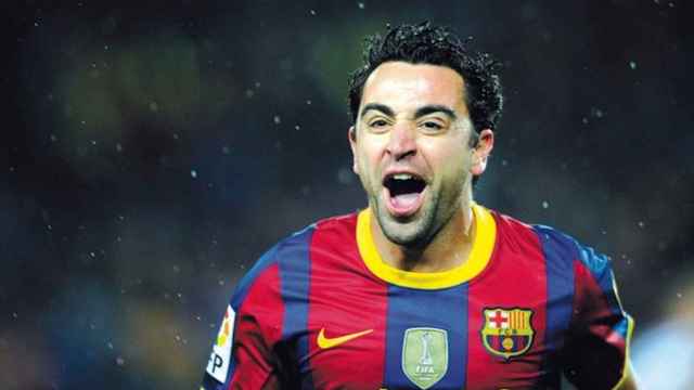 Una foto de Xavi Hernández durante un partido del Barça / EFE