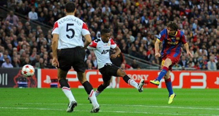 Gol de Messi en la final de Wembley 2011 / EFE