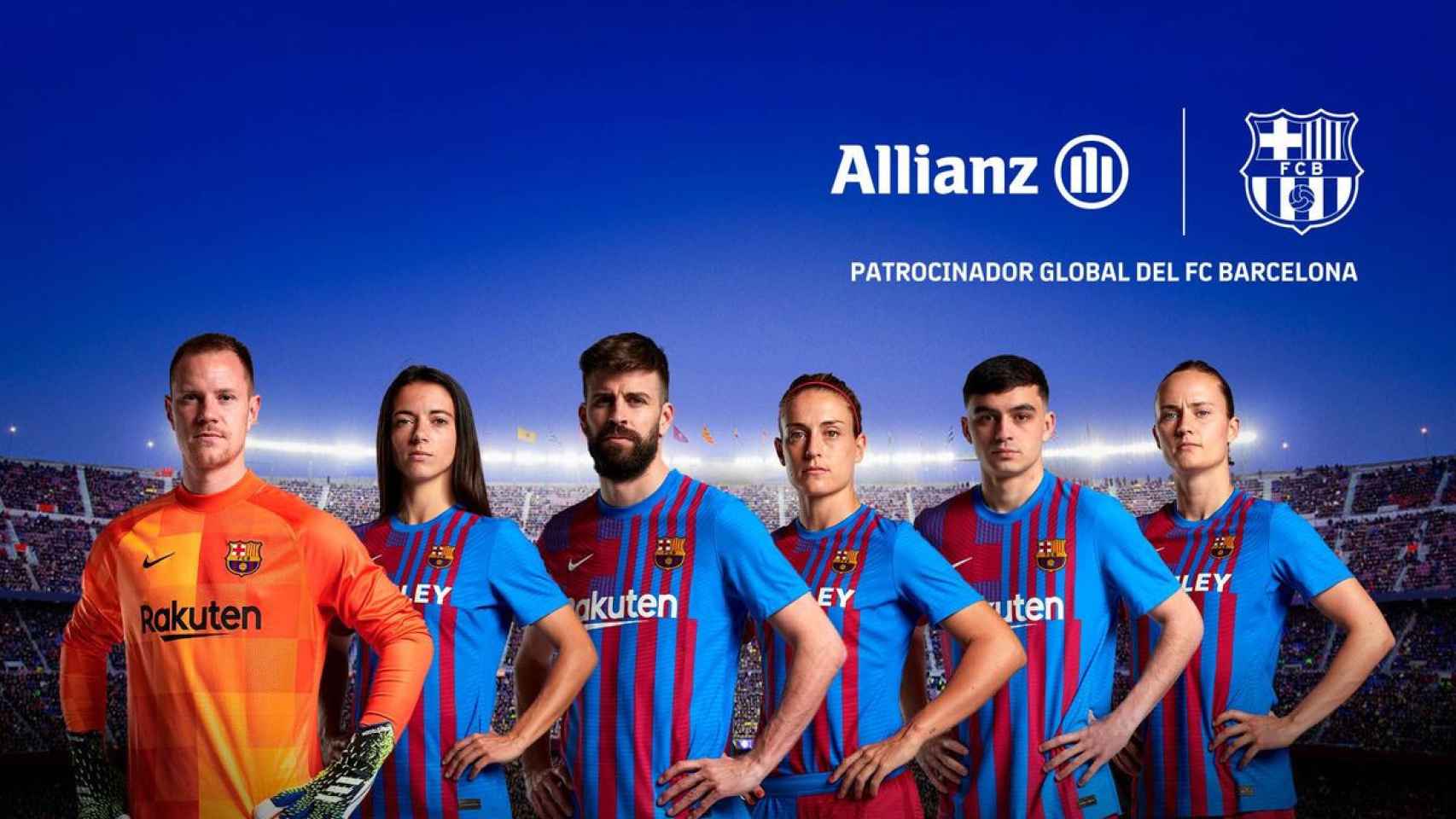 Anuncio de Allianz como patrocinador del Barça / FC Barcelona