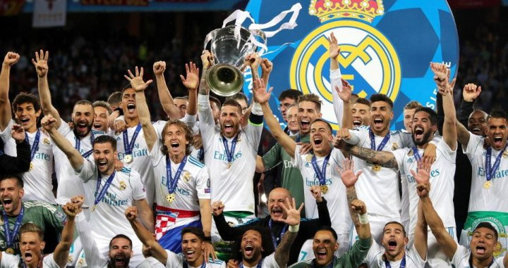 El Real Madrid alzando su décimo cuarta Champions League / EFE
