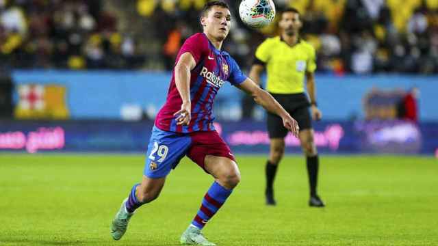 Ferran Jutglà, autor del gol del Barça en el amistoso contra Boca Juniors durante la Maradona Cup / FCB