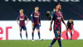 Leo Messi durante el encuentro /EFE