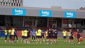 Entrenamiento del Barça con Setién y Messi en cabeza / FC Barcelona