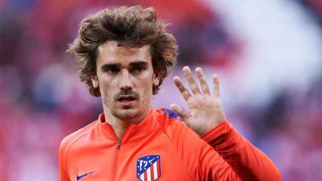 Griezmann en un entrenamiento del Atlético de Madrid / EFE