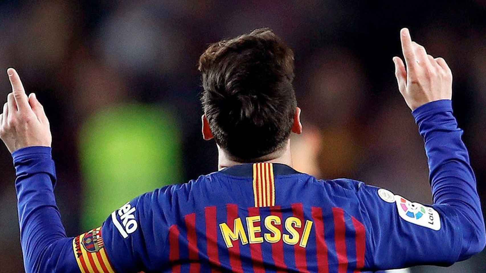 Leo Messi celebra un gol / EFE