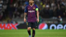 Messi durante el partido frente al Tottenham / EFE