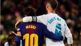 Leo Messi y Sergio Ramos en una imagen de archivo / EFE