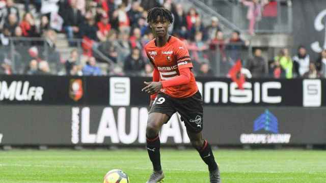 Camavinga, en un partido con el Rennes | EFE