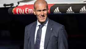 Zidane en el banquillo del Real Madrid contra el Celta de Vigo / EFE