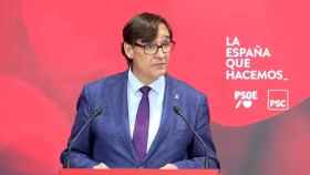 Salvador Illa durante su intervención en el Congreso Federal del PSOE / PSC