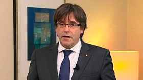 Fotografía facilitada por TV3 del mensaje de vídeo grabado en Bélgica por el expresidente de la Generalitat catalana Carles Puigdemont / EFE
