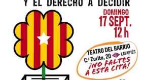 Cartel de la organización 'Madrileños por el Derecho a Decidir' por el referéndum