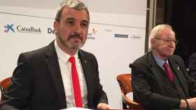 Jaume Collboni, líder del PSC en el Ayuntamiento de Barcelona, y Miquel Valls, presidente de la Cambra de Barcelona.