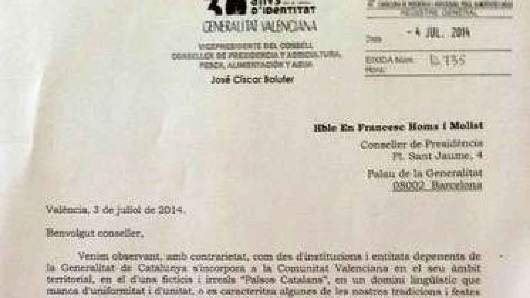 La Generalidad Valenciana rechaza la ofensiva pancatalanista de Mas
