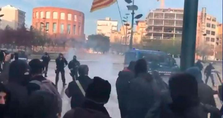 Los incidentes del pasado jueves contra la Constitución española en Girona / CG