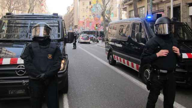 Agentes de la unidad antidisturbios de Mossos d'Esquadra / EUROPA PRESS