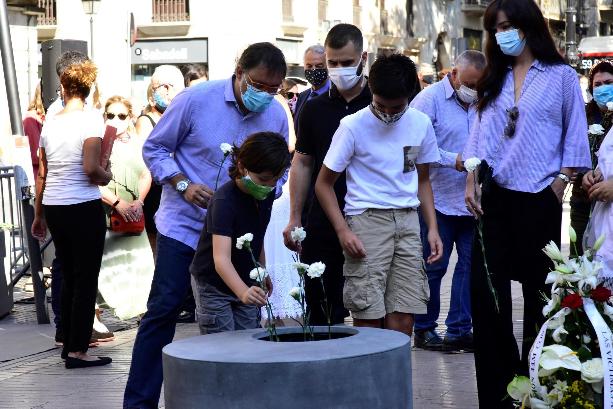 Homenaje a las víctimas del atentado yihadista del 17A en Las Ramblas de Barcelona / EP