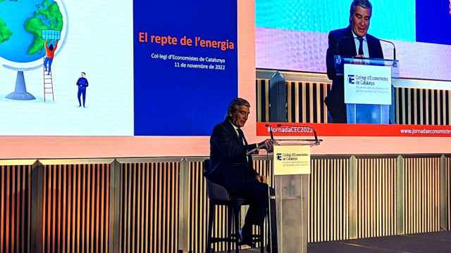 El presidente ejecutivo de Naturgy, Francisco Reynés, en la jornada del Colegio de Economistas de Cataluña / CG
