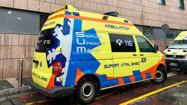 Imagen de un vehículo de transporte sanitario de Andorrana de Transport Sanitari / Cedida