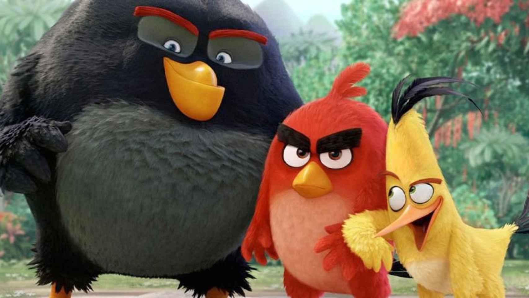 Una escena de la película 'Angry Birds. La película'.