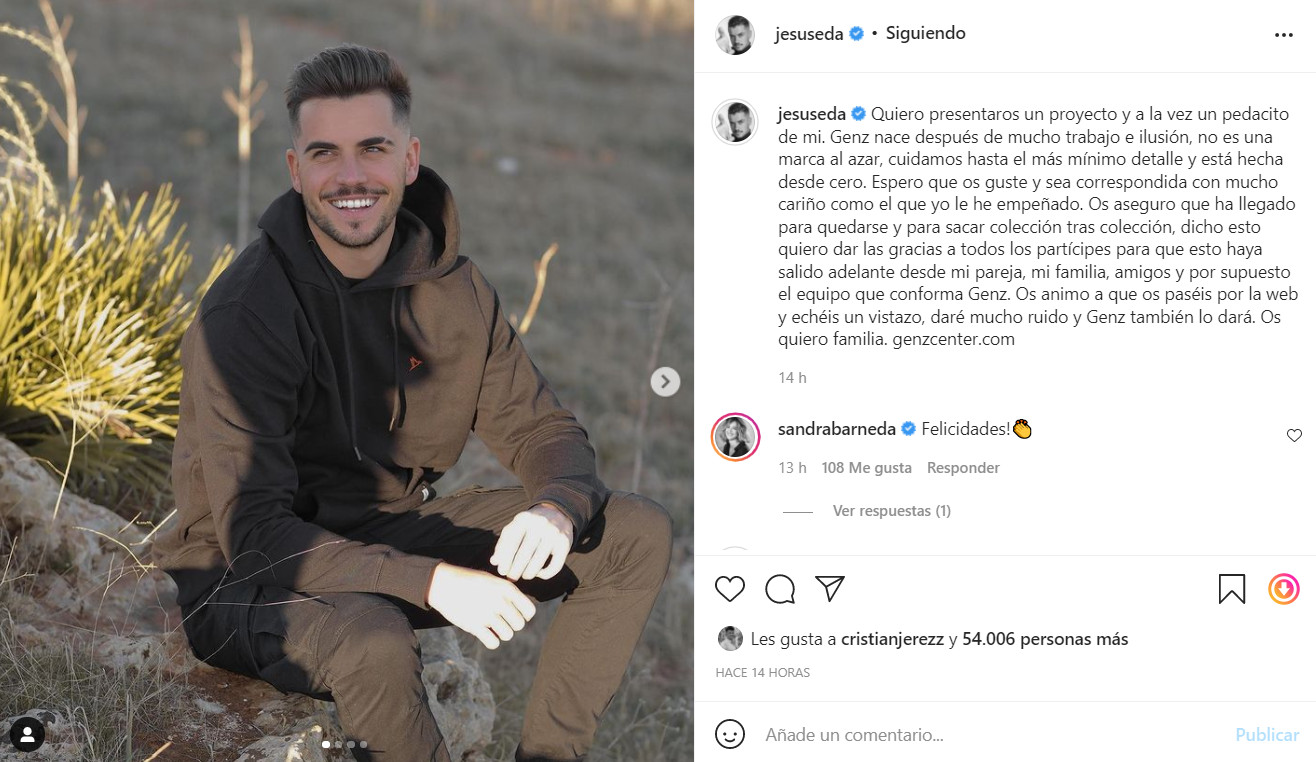 Publicación de Jesús Sánchez en Instagram / @jesuseda