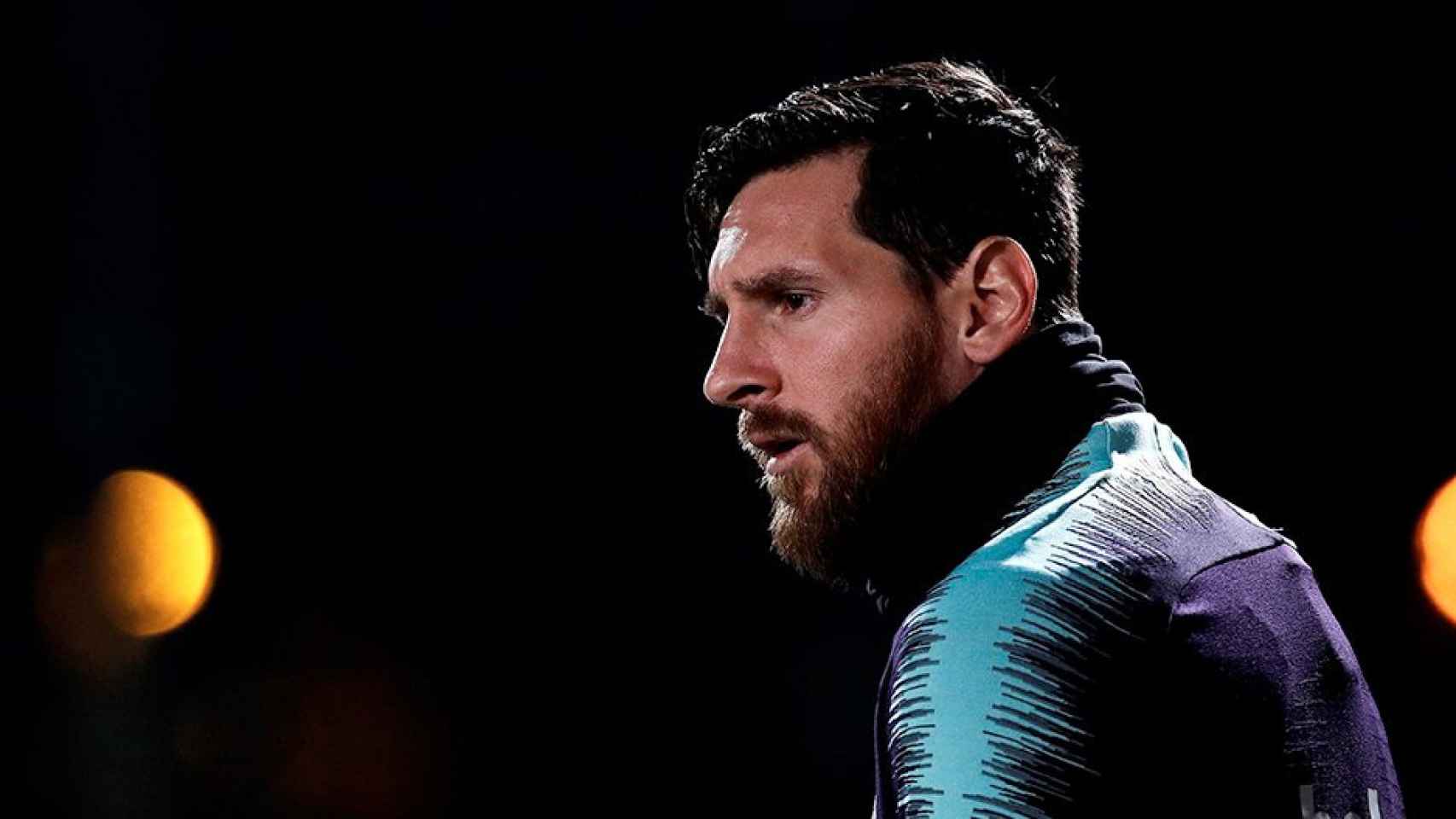 Leo Messi, capitán del Barça, antes de un entrenamiento / EFE