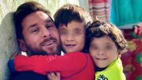 Messi, con sus hijos Thiago y Mateo / INSTAGRAM