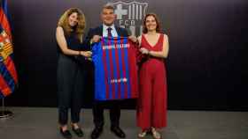 Joan Laporta presenta el acuerdo con Apropa Cultura / FCB