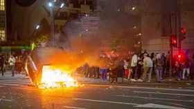 Imagen de archivo de los incidentes en las calles de Barcelona el 30 de octubre / EFE