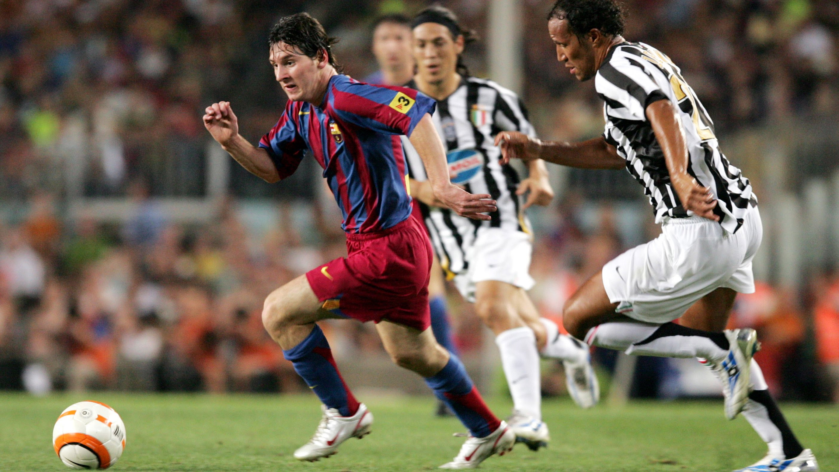 Messi, en el partido del Gamper de 2005 ante la Juventus / EFE